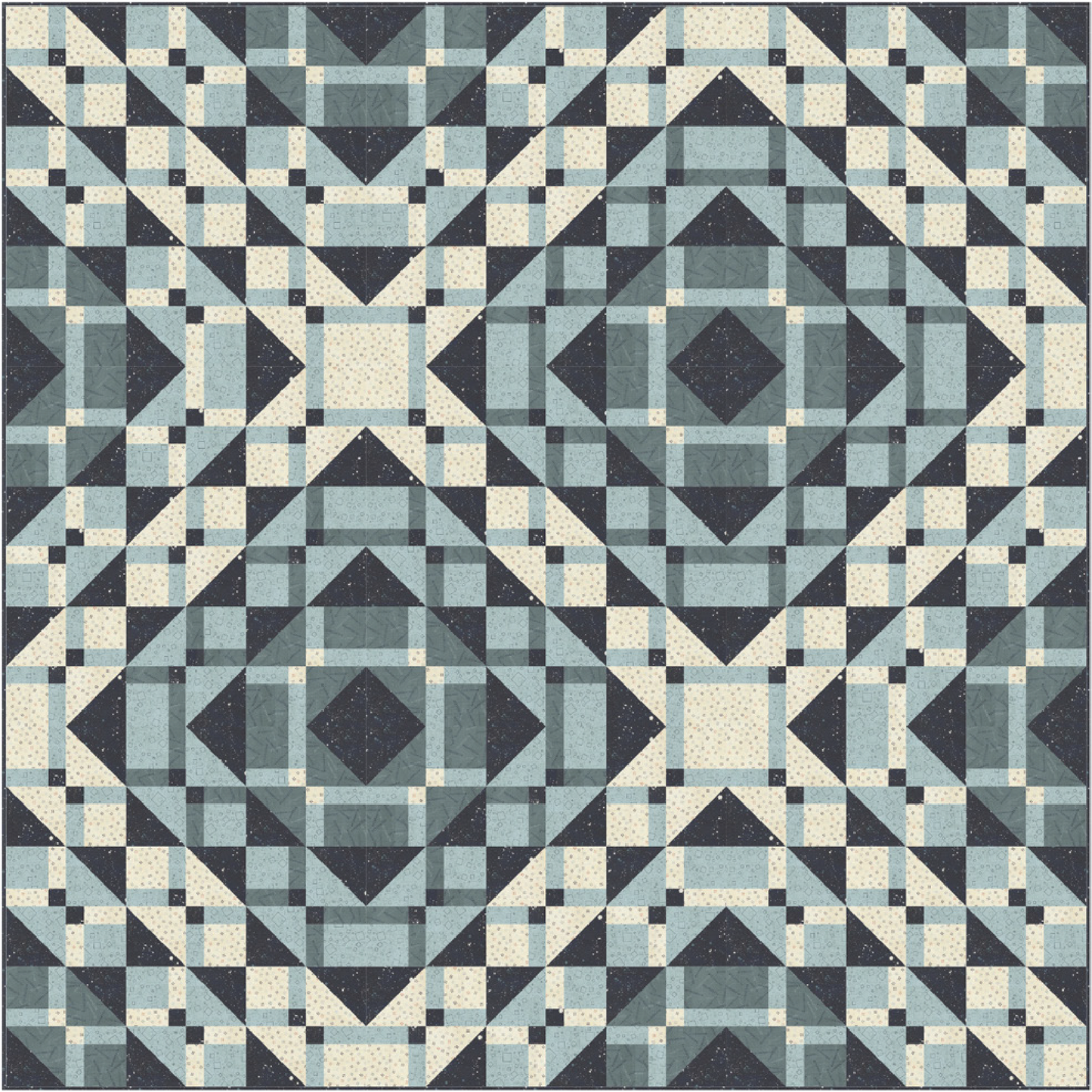 Fry Quilt Kit Featuring Data by Janet Clare for Moda Fabrics