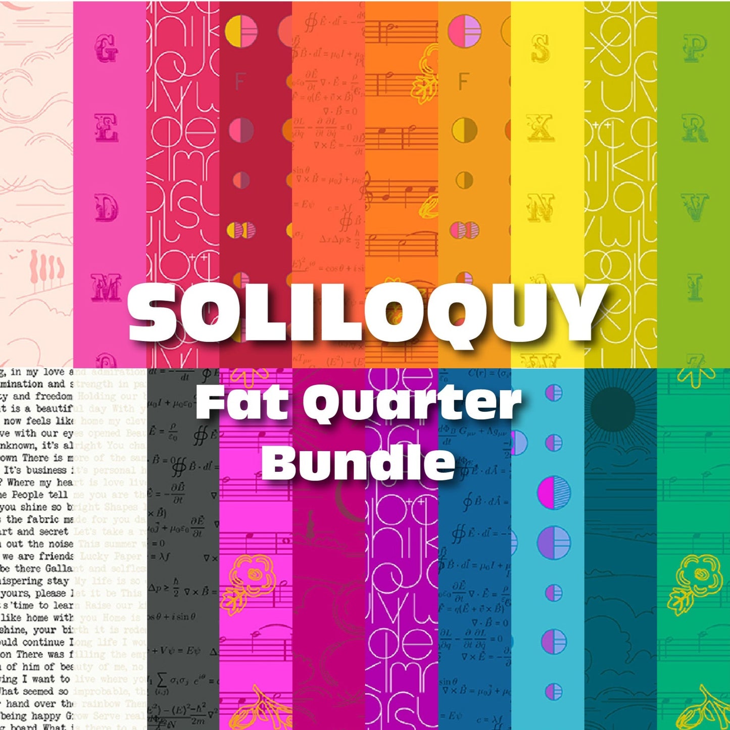 Soliloquy - 20 Fat Quarter Bundle by Alison Glass with Andover Fabrics