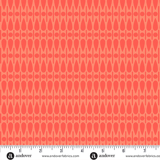 Sun Print 2024 - Scatter in Melon - by Alison Glass with Andover Fabric