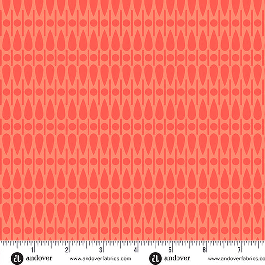 Sun Print 2024 - Scatter in Melon - by Alison Glass with Andover Fabric