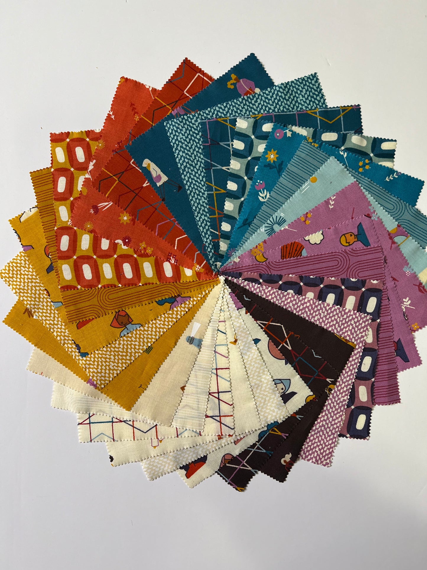 To And Fro Charm Pack (Forty-two 5" Squares) by Rashida Coleman Hale with Ruby Star Society