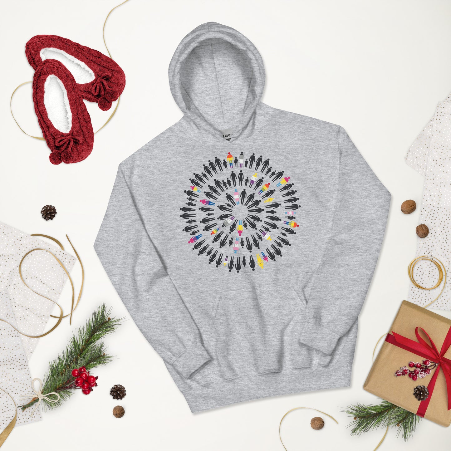 Family Circles - LGBTQ+ Statistics Unisex Hoodie