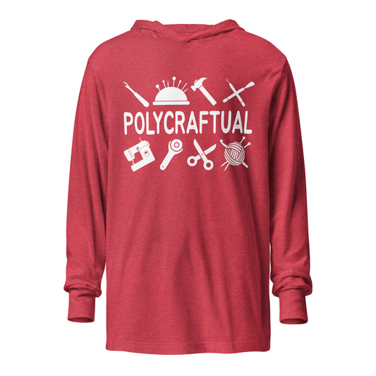 Polycraftual Hooded long-sleeve tee