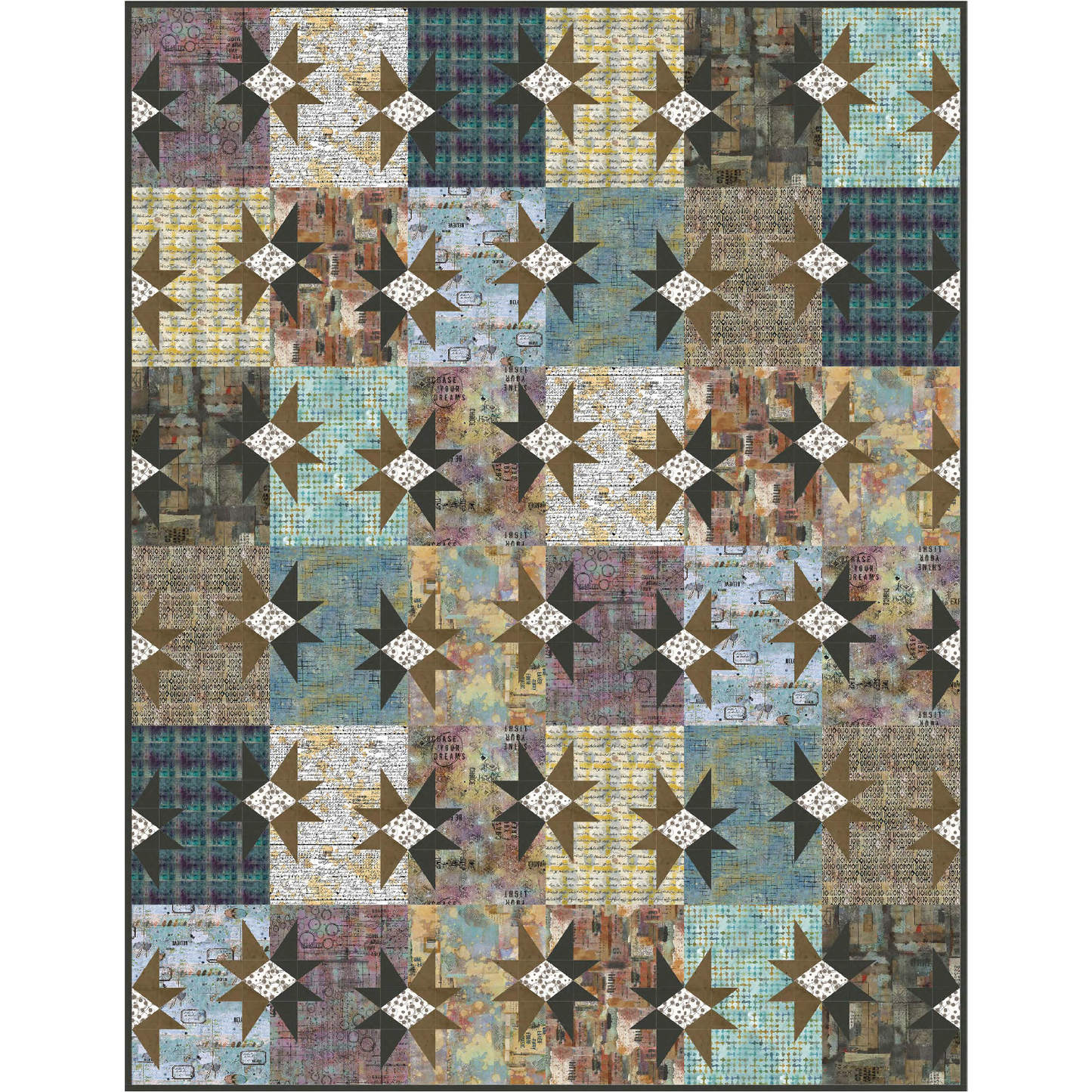 Westminster Way Quilt Kit - One Layer Away by Seth Apter with FreeSpirit Fabrics