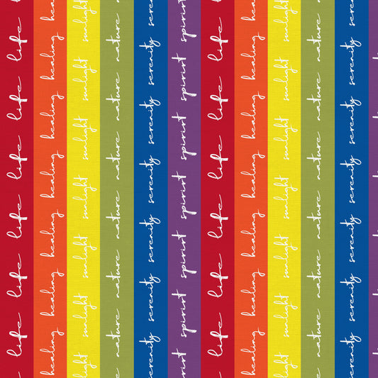 Love is Love Pride Fabrics - Pride Stripes (Half yard cut) Mx Domestic