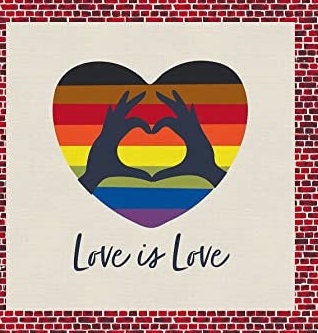 24" Love is Love Pride Panel Filadelfia - Love is Love Pride Fabrics - Mx Domestic