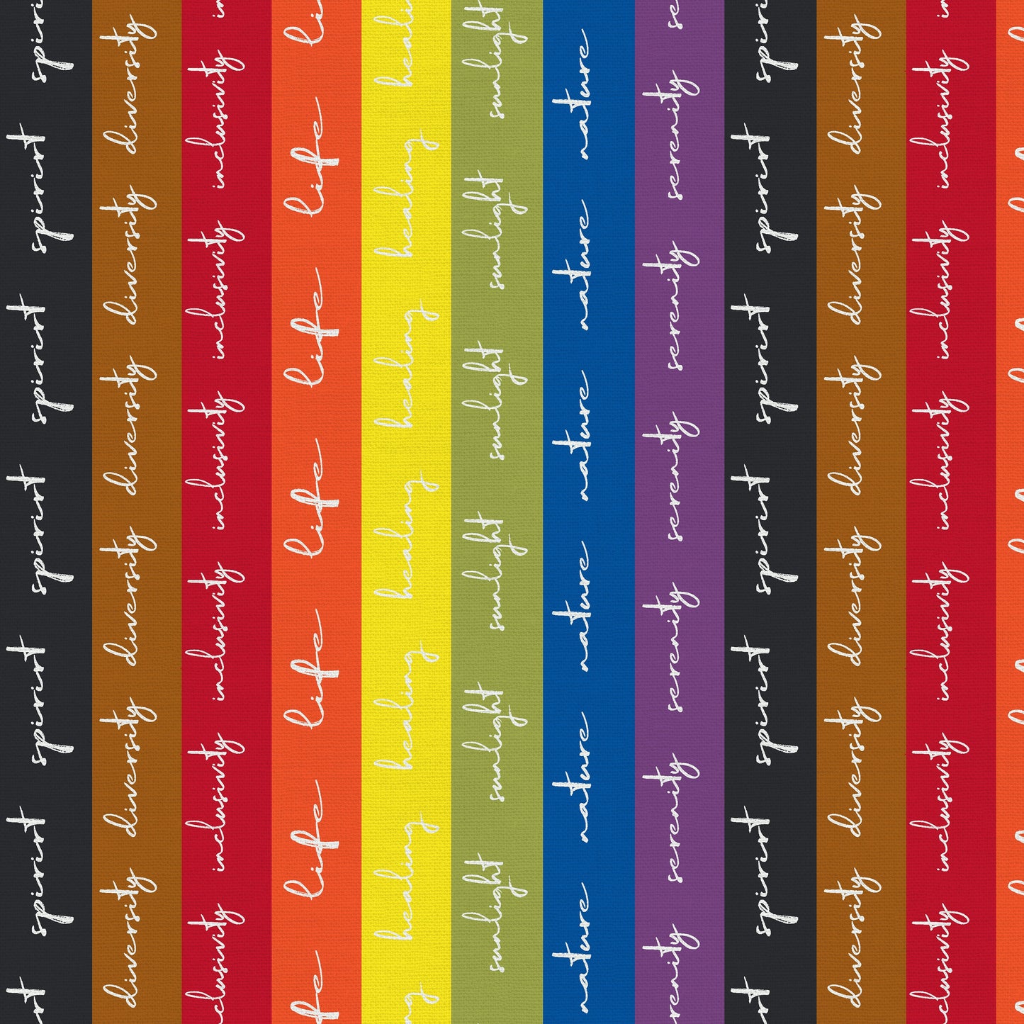 Pride Stripes Philadelphia (Half yard cut) - Love is Love Pride Fabrics - Mx Domestic