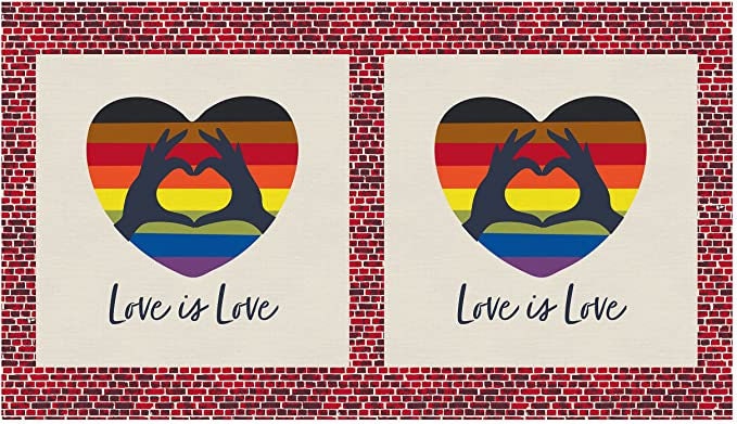 24" Love is Love Pride Panel Filadelfia - Love is Love Pride Fabrics - Mx Domestic