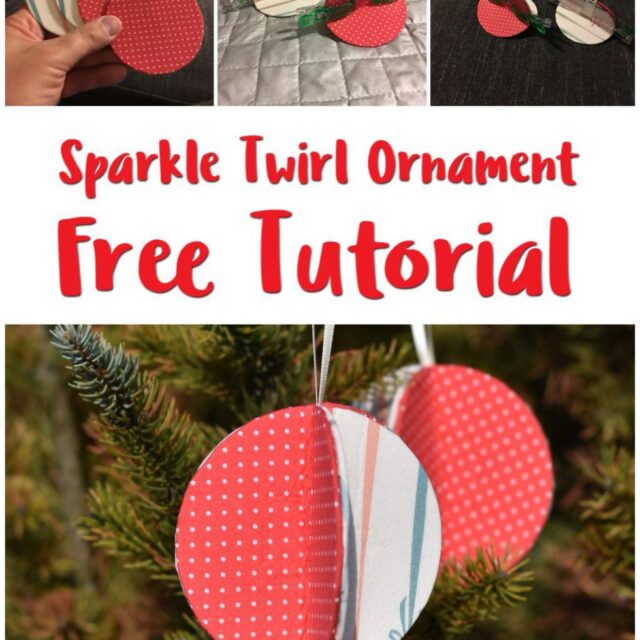 A poster written sparkle twirl ornament free tutorial