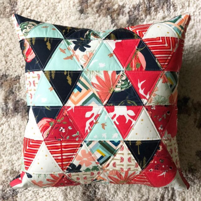 Autumnal Triangle Pillow