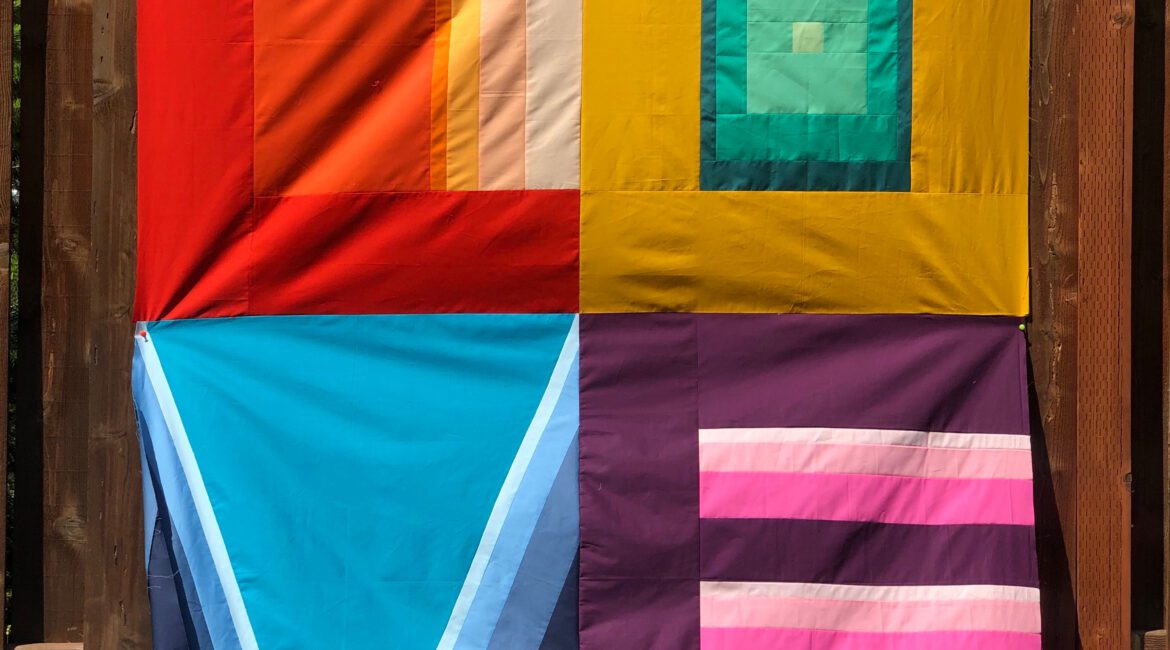 four flag squares combined into a big rectangle