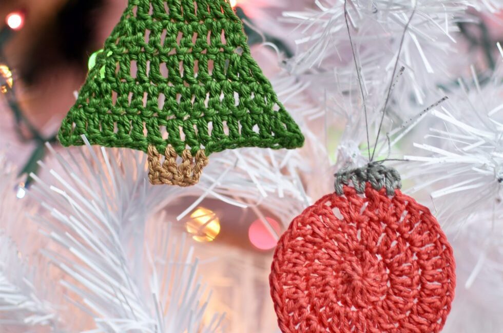 crocheted Christmas ornaments