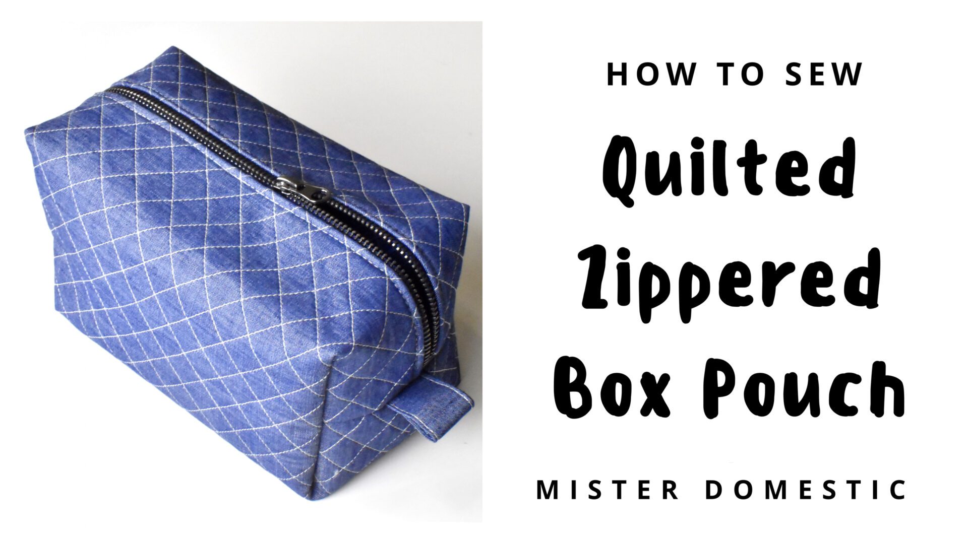 Quilted Zippered Box Pouch copy