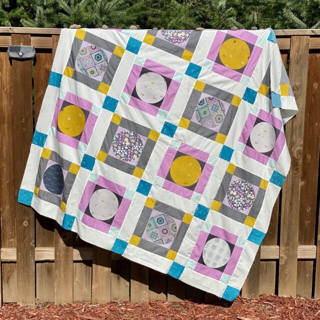 Hooked Moon River Quilt Top  